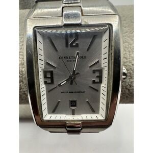 Kenneth Cole New York KC3581 Mens Stainless Watch New Battery 30MM 8" V